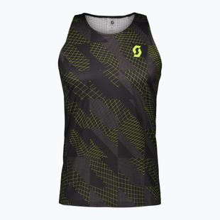 Pánská běžecká tričko SCOTT RC Run Tank black/yellow