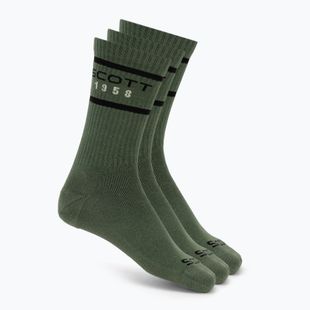 Ponožky SCOTT Retro Casual Crew 3 pairs tranquil green