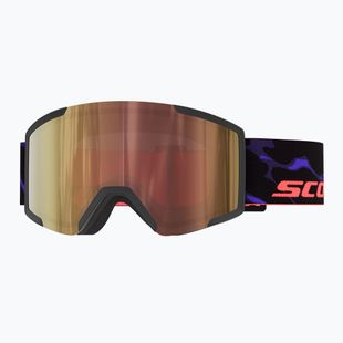 Lyžařské brýle SCOTT Shield LS black/purple/amp ls cinnamon chrome