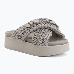 Dámské pantofle INUIKII Woven Stones Platform stone grey