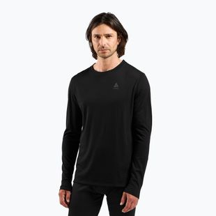 Pánská termoakční mikina ODLO Merino 160 Bl Top Crew Neck black