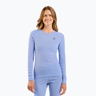 Dámská termoakční mikina ODLO Active Warm Bl Top Crew Neck blue heron