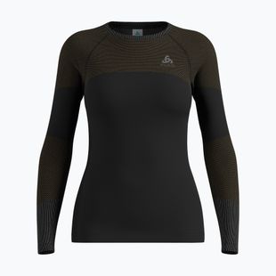 Dámská termoakční mikina ODLO Fundamentals Performance Warm Bl Top Crew Neck black
