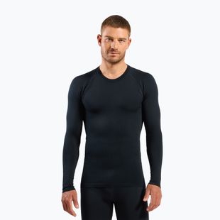 Pánská termo mikina ODLO Performance Warm Bl Top Crew Neck black