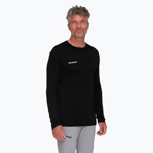 Pánské tričko Longsleeve Mammut Tree Wool FL black 01690