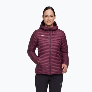 Dámská zateplená bunda Mammut Albula IN Hooded wine/black