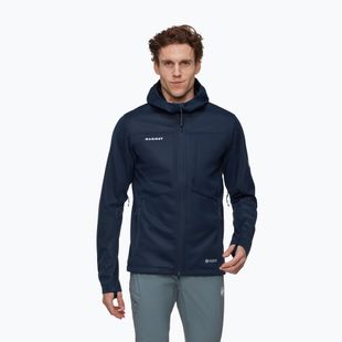 Pánská softshellová bunda Mammut Ultimate VIII Softshell Hooded navy
