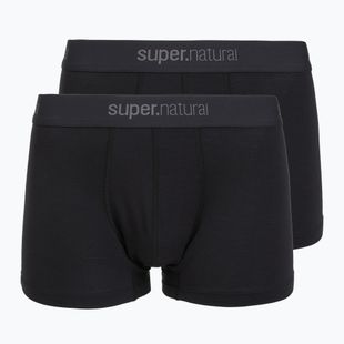 Pánské termo boxerky super.natural Tundra 175 2 páry jet black/jet black