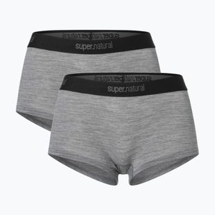 Dámské termo boxerky super.natural Tundra 175 Hipser 2 páry cashmere grey melange/cashmere grey melange