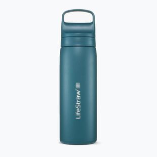 Cestovní láhev LifeStraw Go 2.0 Steel s filtrem  500 ml laguna teal