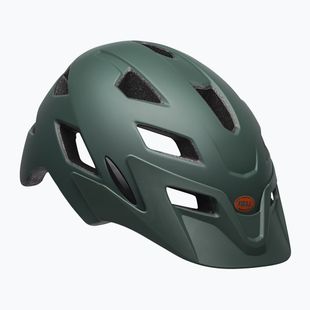 Dětská cyklistická přilba Bell Sidetrack matte dark green/orange