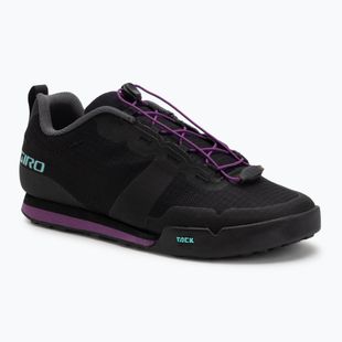 Dámské cyklistické boty platformy Giro Tracker Fastlace black/throwback purple