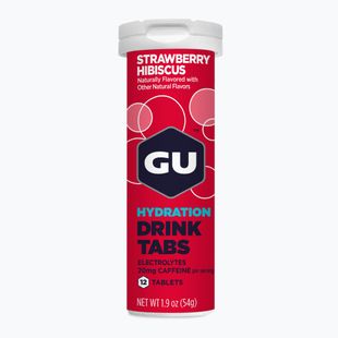 Izotonický nápoj GU Hydration Drink 12 tab. jahoda/hibiscus