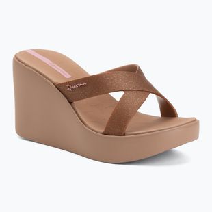 Dámské pantofle Ipanema High Fashion II Slide brown/glitter/pink