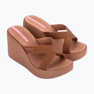 Dámské pantofle Ipanema High Fashion II Slide brown/glitter/pink