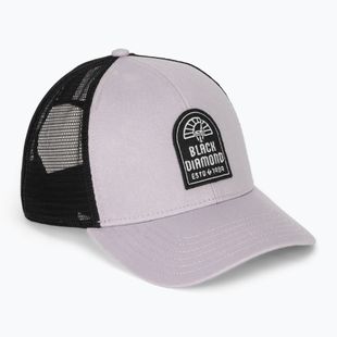 Kšiltovka Black Diamond Trucker soft lilac / black / black cam patch