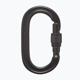 Karabina Black Diamond Oval Keylock SCRWGT black