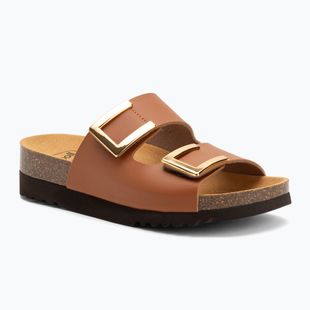 Dámské nazouváky Scholl Monterey 2 Straps Ad Med camel
