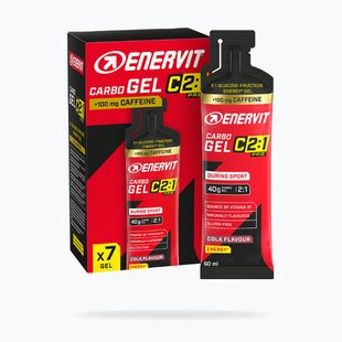 Sada energetických gelů Enervit Carbo Gel C2: 1Pro 7 pcs x 60 ml cola with caffeine