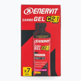Sada energetických gelů Enervit Carbo Gel C2:1Pro 7 pcs x 60 ml mango