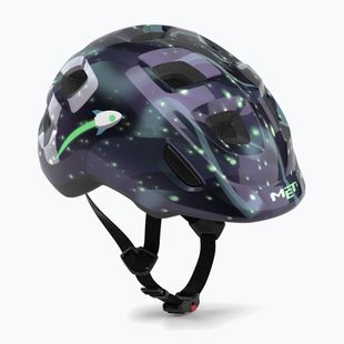 Dětská cyklistická helma MET Hooray space glow in the dark