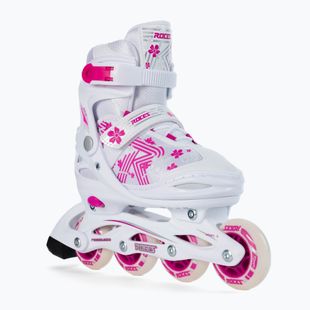 Dětské kolečkové brusle Roces Jokey 3.0 Girl white/pink