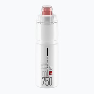 Cyklistická láhev Elite Jet Plus 750 ml clear/red logo