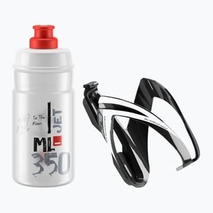 Elite CEO Jet bike kit držák + láhev 350ml black glossy/white graphics/clear/logo red