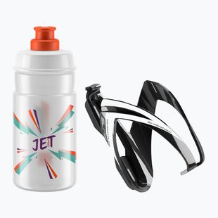 Elite CEO Jet bike kit držák + láhev 350 ml black glossy/white graphics/clear/logo orange