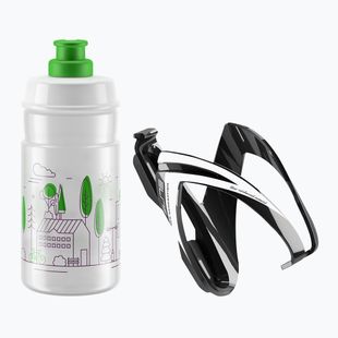 Elite CEO Jet bike kit držák + láhev 350ml black glossy/white graphics/clear/logo green