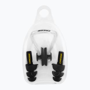 Špunty do uší + klip na nos Cressi Aqua Kit black