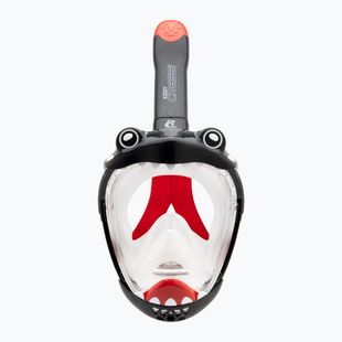 Dětská celoobličejová maska na šnorchlování Cressi Kiddy Full Face Jr black/clear/red