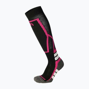Dětské lyžařské ponožky Mico Medium Weight Warm Control Ski nero/fucsia