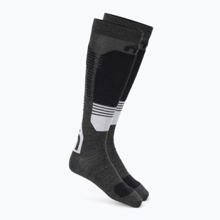 Lyžařské ponožky  Mico Light Weight Superthermo Natural Merino Ski anthracite melange