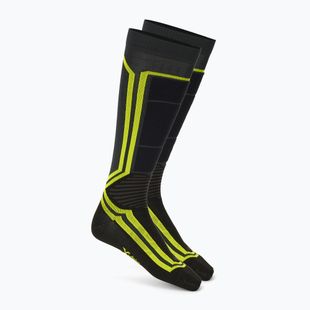 Lyžařské ponožky Mico Light Weight Odor Zero X-Static Ski anthracite/fluorescent yellow