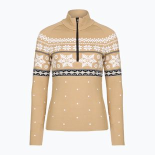 Dámská termo mikina  Newland Isalind Half Zip biscuit/white