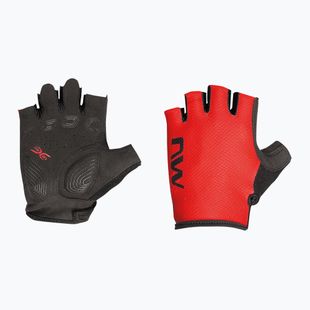 Pánské cyklistické rukavice Northwave Active Short Finger radiant red