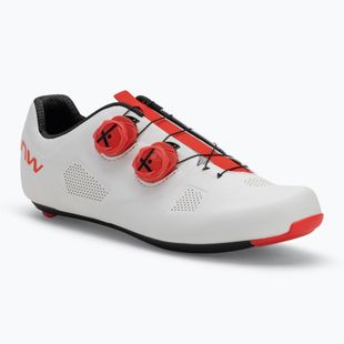 Pánské cyklistické tretry Northwave Revolution white/red fluo