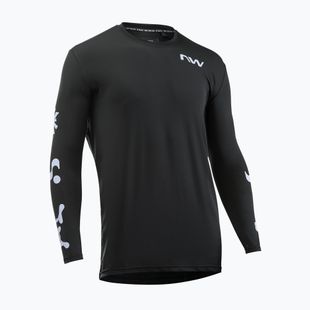 Pánské cyklistické tričko Longsleeve Northwave Xtrail black/ice grey