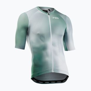 Pánský cyklistický dres Northwave Blade white/sage green