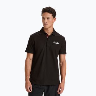 Pánské tenisové tričko Diadora Statement Polo SS 80013 black DD-102.176856