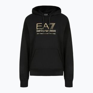 Pánská mikina EA7 Emporio Armani Train Visibility Hoodie black / gold