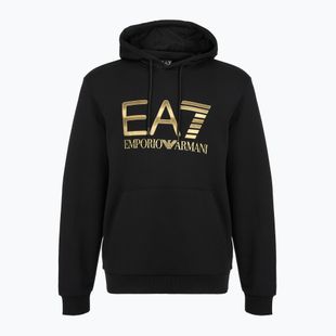 Pánská mikina EA7 Emporio Armani Train Logo Series Big Logo Hoodie black
