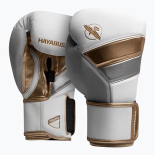 Boxerské rukavice Hayabusa T3 white/gold