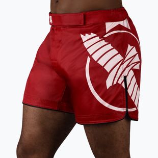 Pánské tréninkové šortky Hayabusa Icon Mid-Thigh MMA red/white