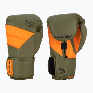 Boxerské rukavice Hayabusa T3 green/orange