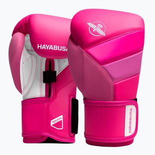 Boxerské rukavice Hayabusa T3 Neon neon pink