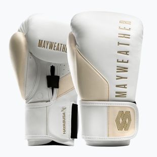 Boxerské rukavice Hayabusa Mayweather Champ white/gold