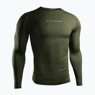 Pánský rashguard s dlouhým rukávem Hayabusa Core Rash Guard green