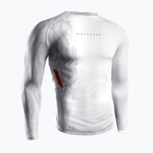 Pánský rashguard Longsleeve Hayabusa Apex Rash Guard white/coral